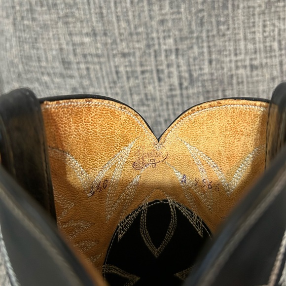 Justin Boots Black Western Cowboy Boots - Picture 5 of 5